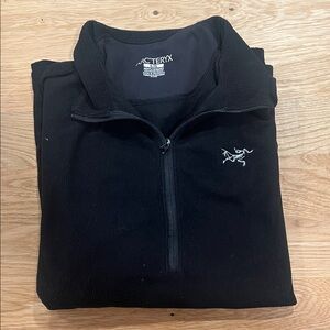 Arc'teryx Men's Zip-Up Black Sweater